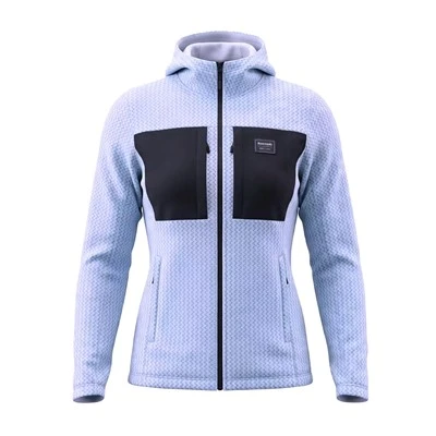 Outdoor Waffle Knit Hooded Mid Layer Jacket factory
